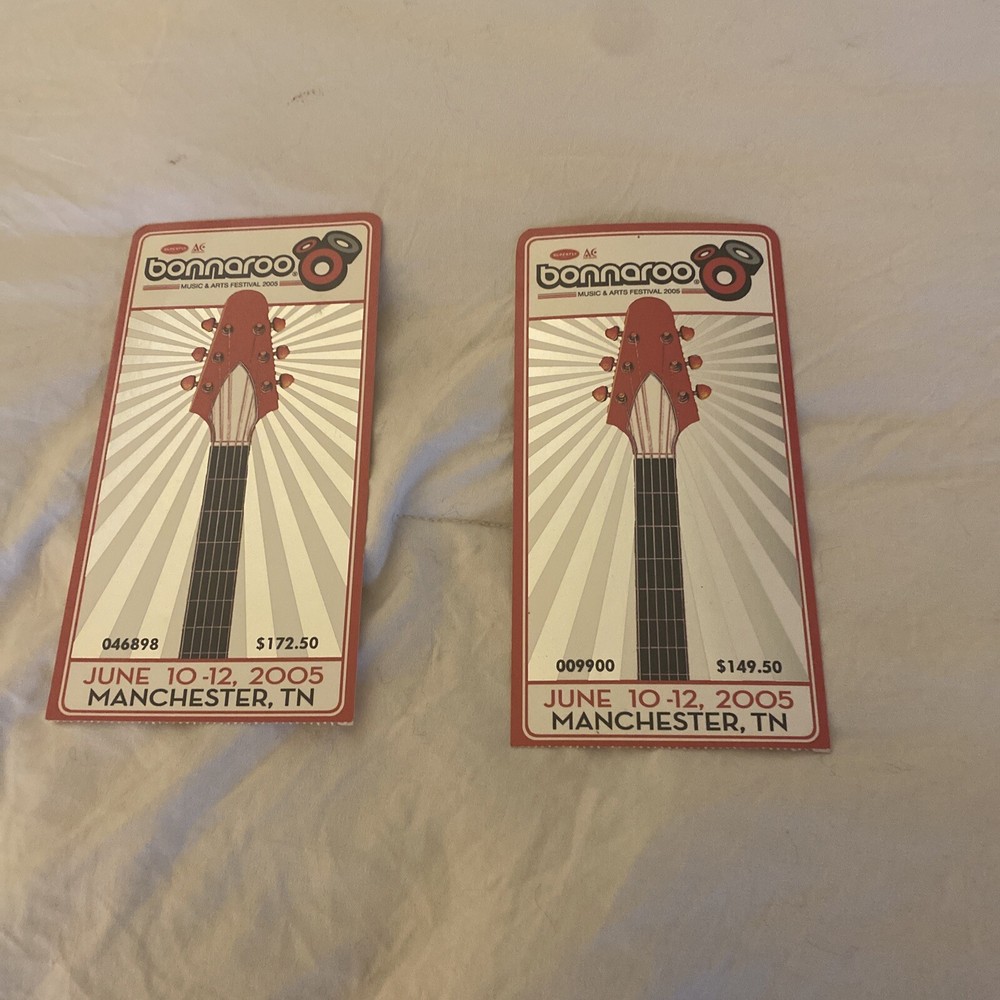 2005 Bonaroo tickets 2