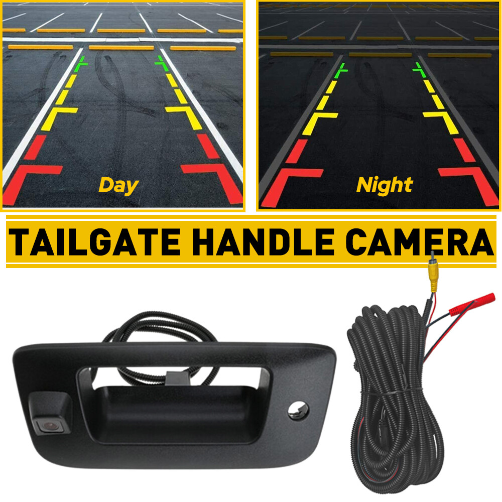 2007-2013 For Chevy Silverado/GMC Sierra Rear View Backup Tailgate Handle Camera