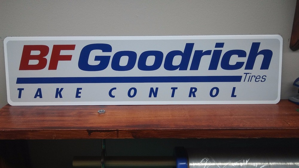 BF GOODRICH Tires Aluminum Sign  6" x 24"