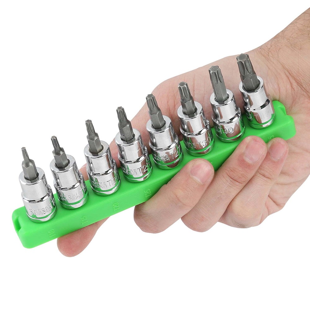 Hyper Tough 9-Piece 3/8-inch Drive, Metric Hex Socket Bit Set, 6569