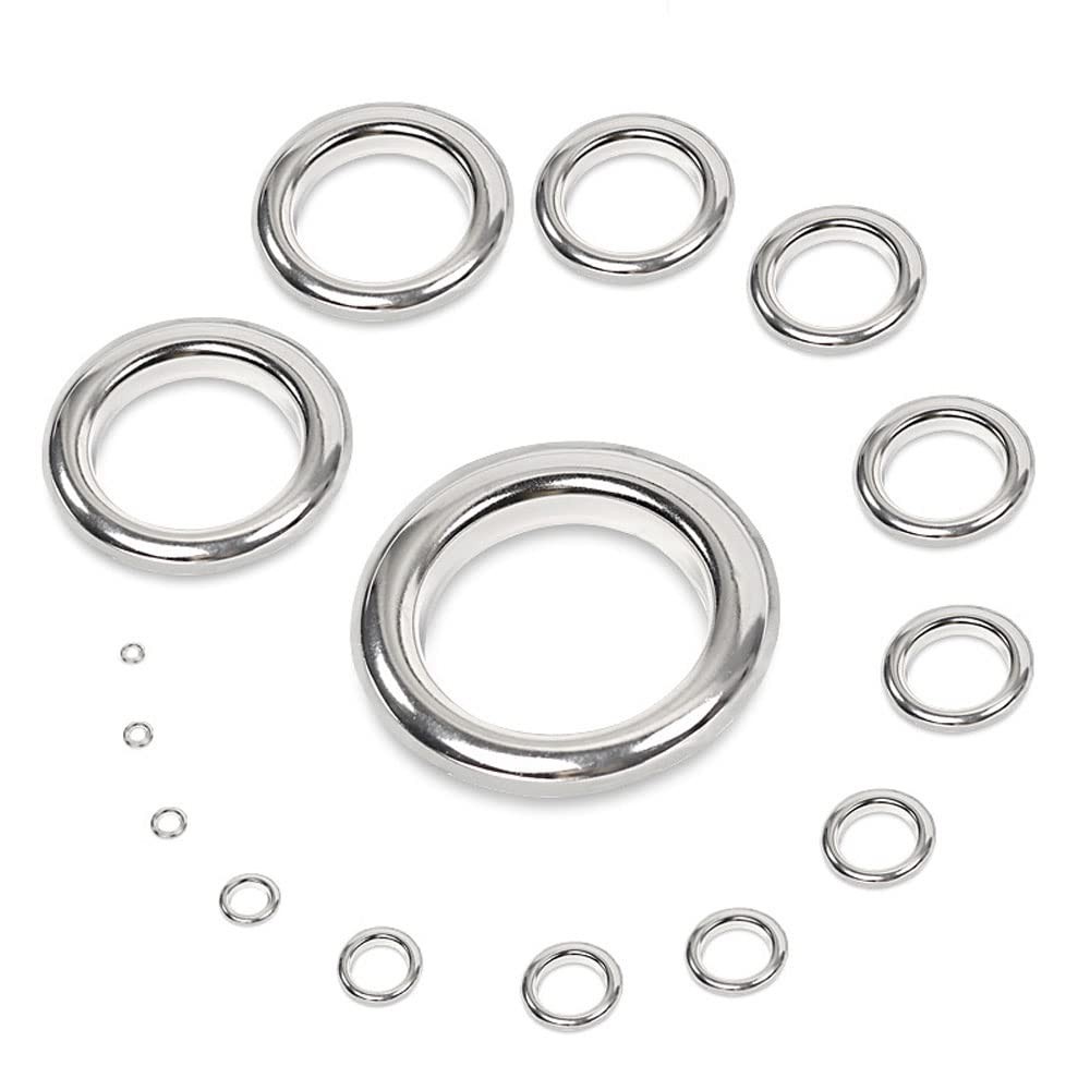 Brass Silver Eyelets Grommets with Washers 3.5mm Inner 100 Sets