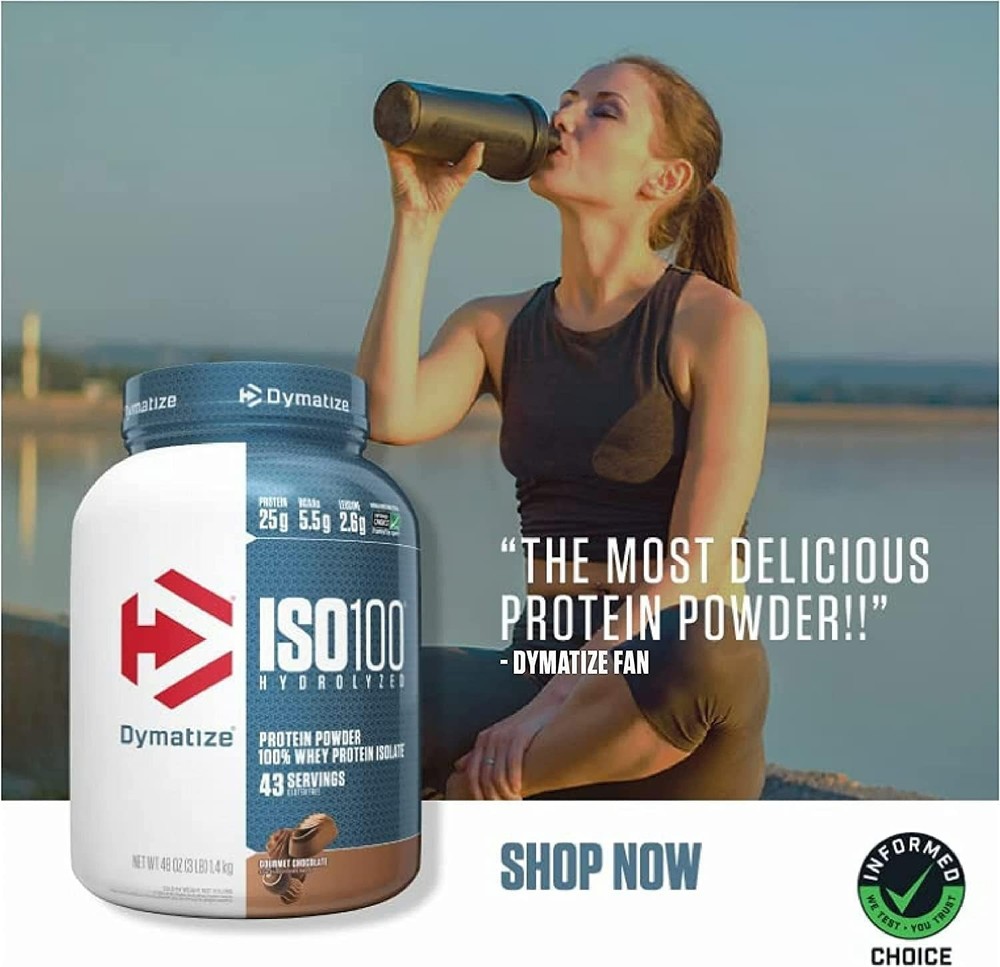 Dymatize ISO100 Hydrolyzed Whey Isolate Protein Vanilla 5 lb