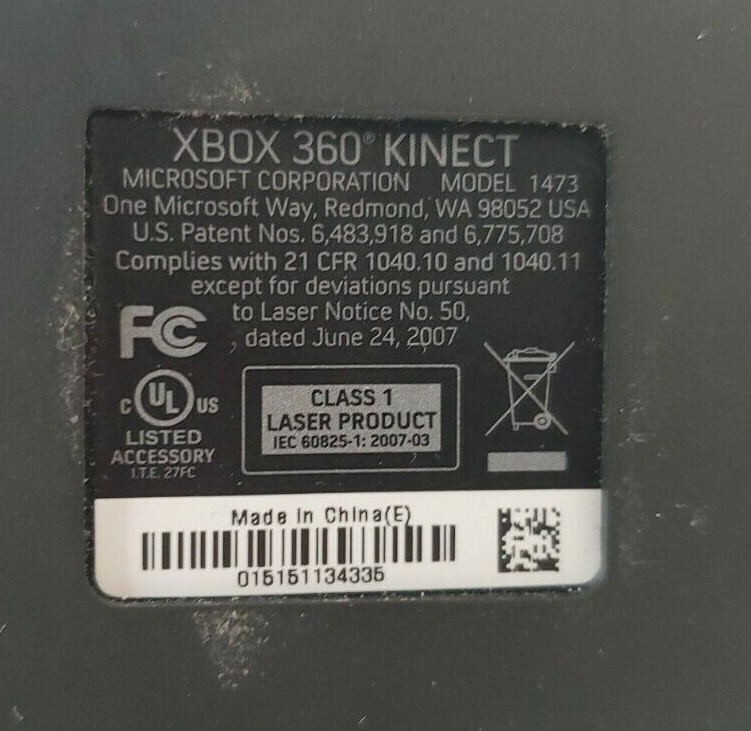 Microsoft Xbox 360 Kinect Connect Model 1473 Sensor Bar ONLY -
