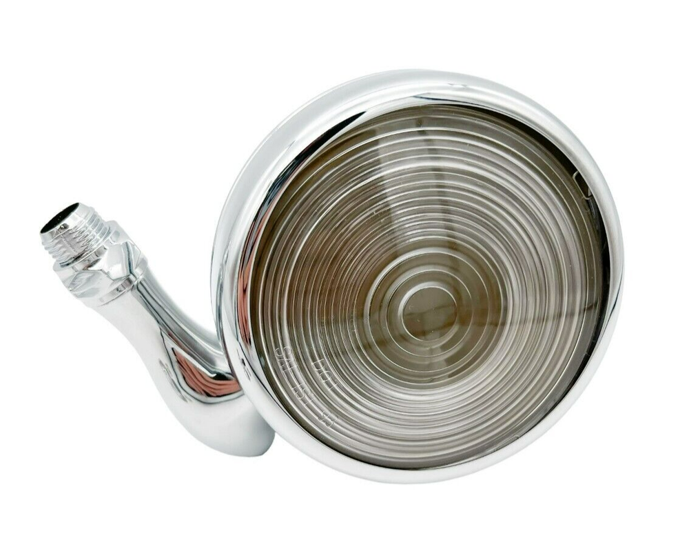 Pair Chrome Teardrop Dummy Outside Mounted Spot Lights