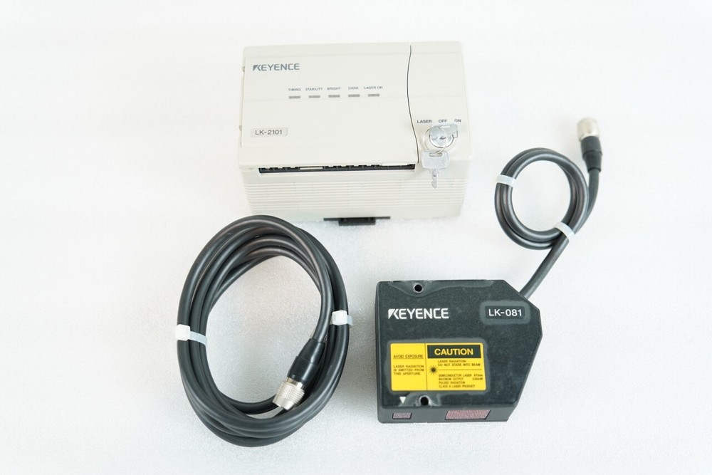 1PC KEYENCE LK-2101 Displacement Controller+LK-081 Laser Sensor+ Cable