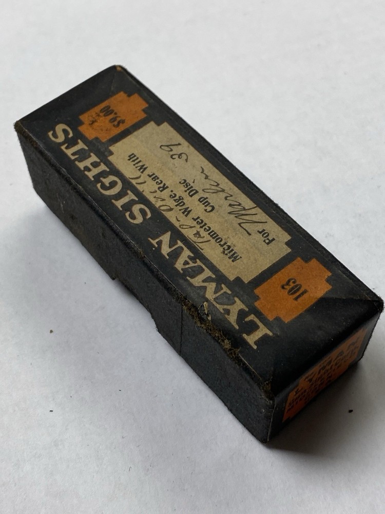 Vintage Lyman Sight Box With Extras