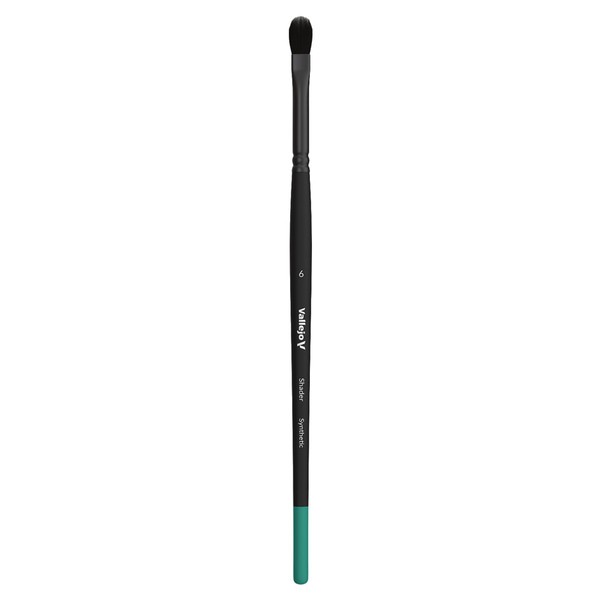 Vallejo Shader Brush Filbert Synthetic No 6