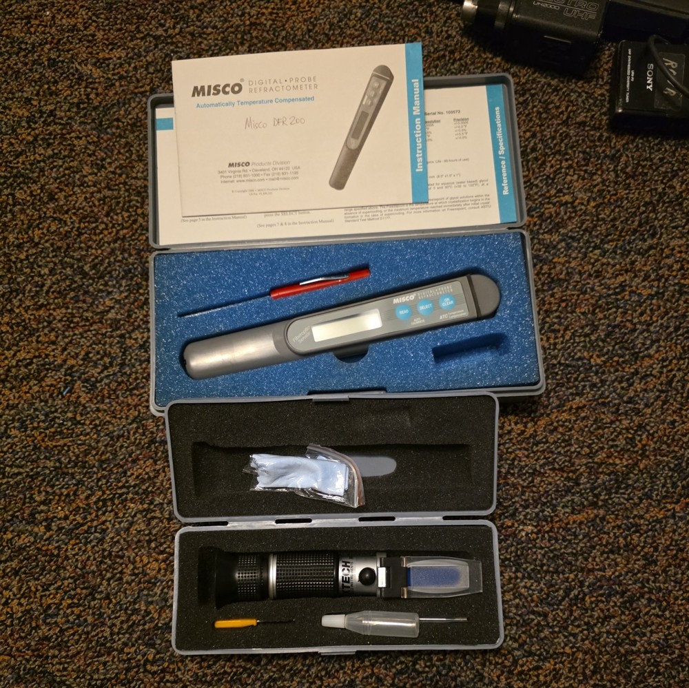 MISCO Digital Probe Refractometer Instrument W/Fiberoptic Sensor, Model # DFR301