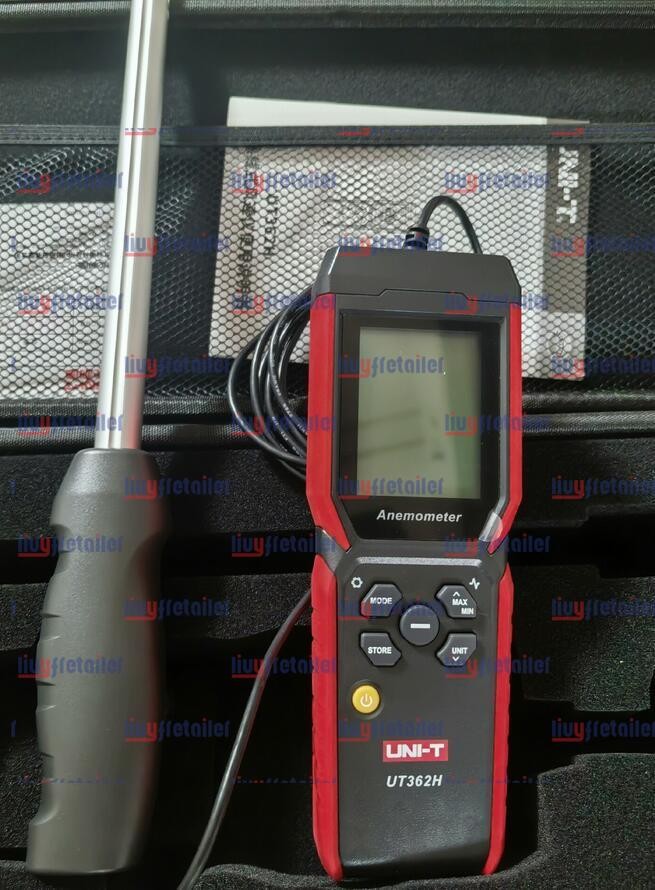 UNI-T UT362H Hot Wire Anemometer Sensor Wind Velocity/Volume/Temperature Tester