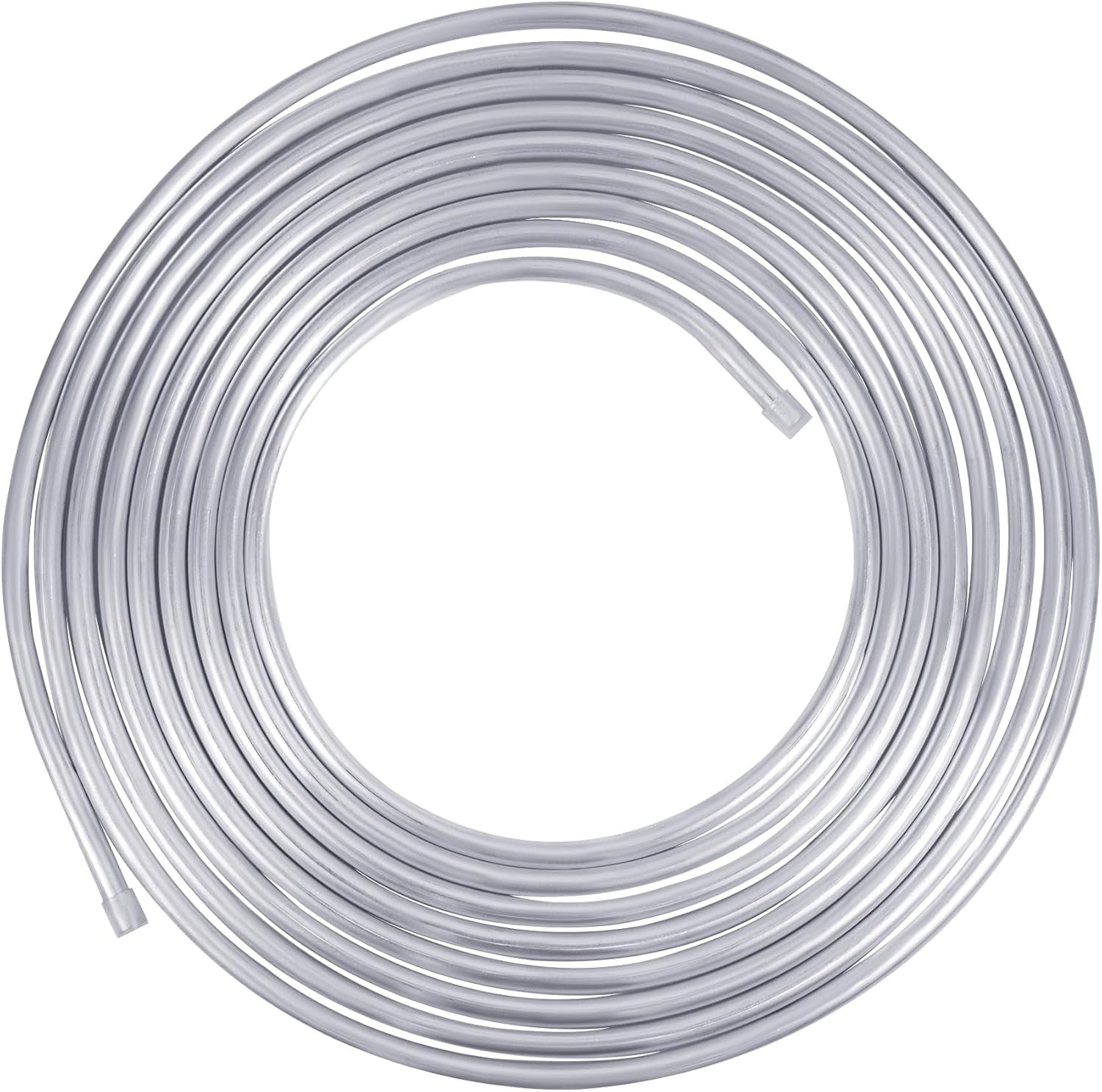 3/8 Metal Fuel Line,3/8" OD Aluminium Coiled Tubing Hard Tube for Refrigeration