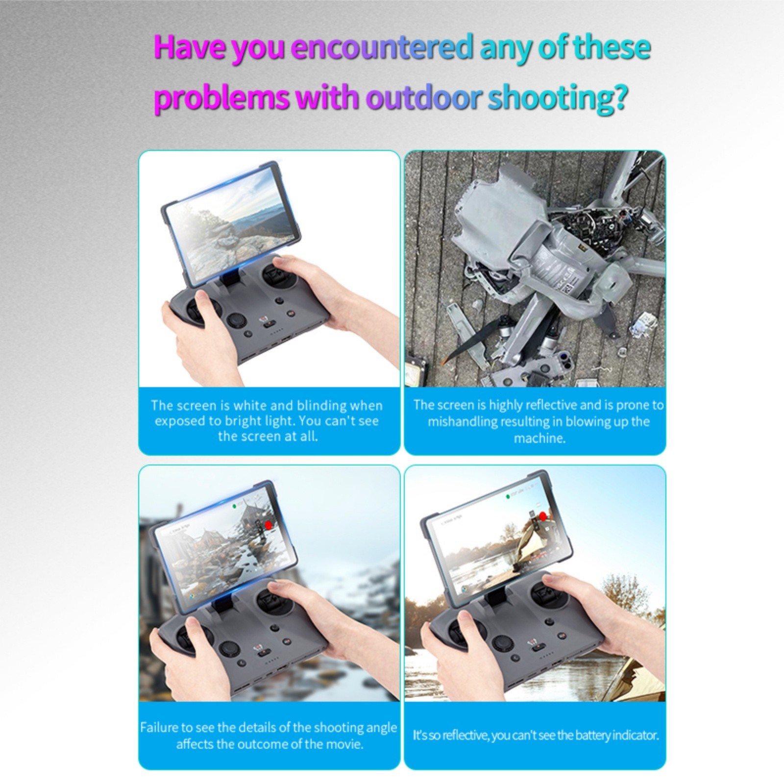 AR Enhanced Anti-Retlective Tempered Film for DJI RC Pro 2 Remote Controller