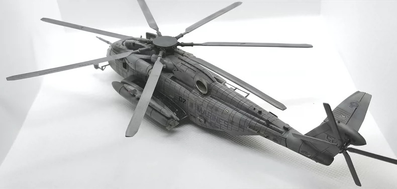 3d printed 1/144 ch-53e/mh-53e super stallion naval helicopter unpainted model