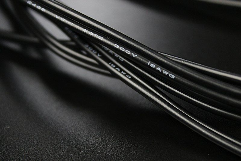 10 Pack Effects Pedal DC Power Patch Cables Cords Pedalboard 5.5mm / 2.1mm 18AWG