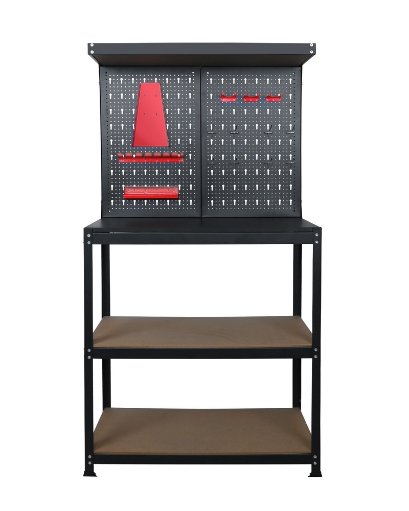 EXCITED WORK Work Bench,Hook Kit for Home Workshop Storage Tool and DIY Projects