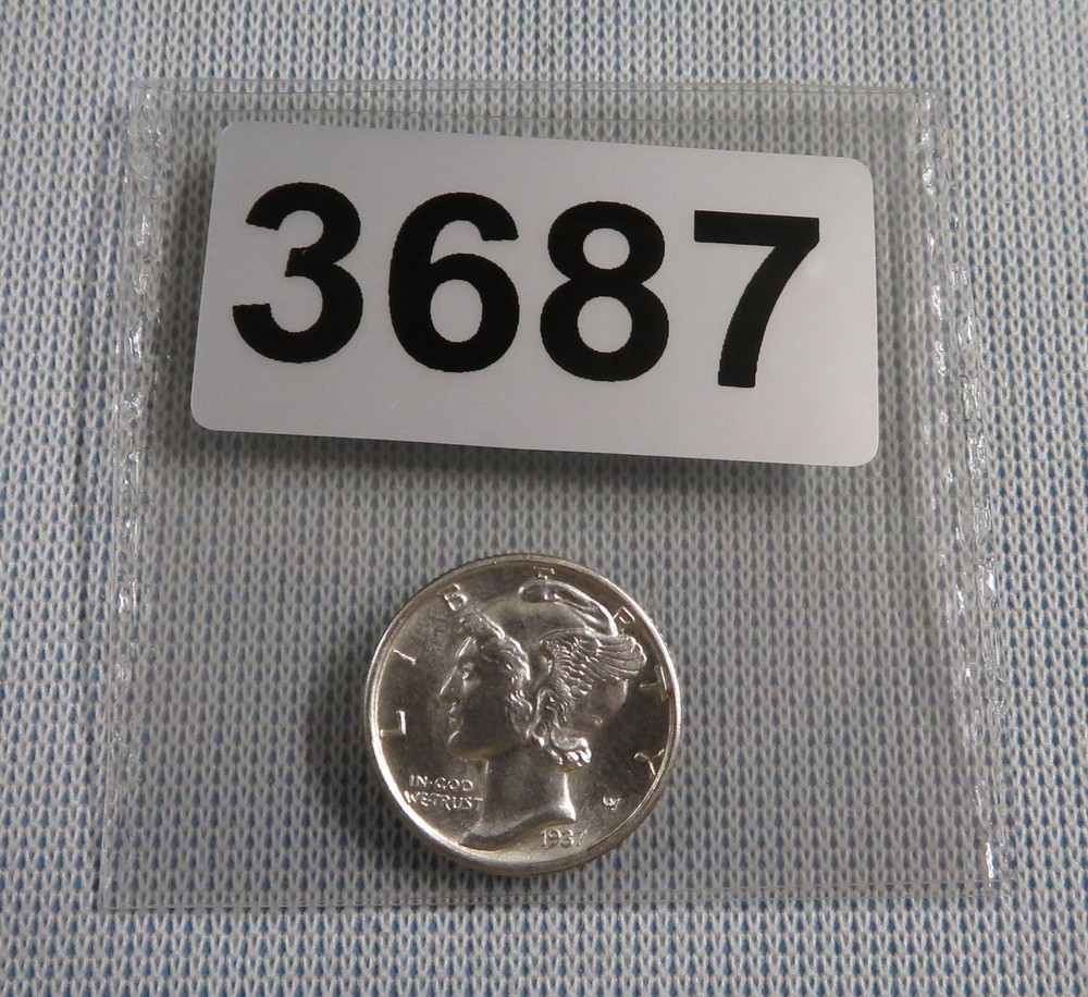 1937 Mercury Dime - GEM BU - FSB