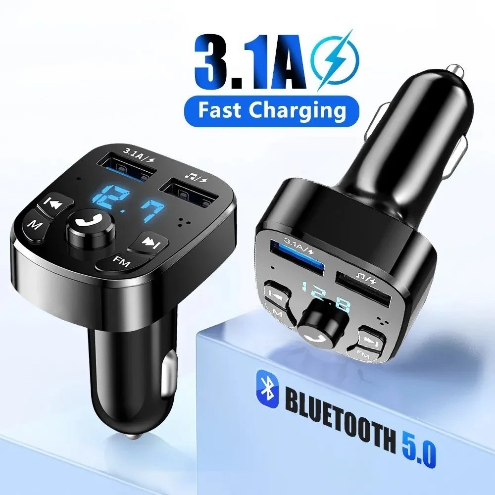 In Car Bluetooth FM Transmitter Radio MP3 Wireless Adapter Car Kit USB Charger