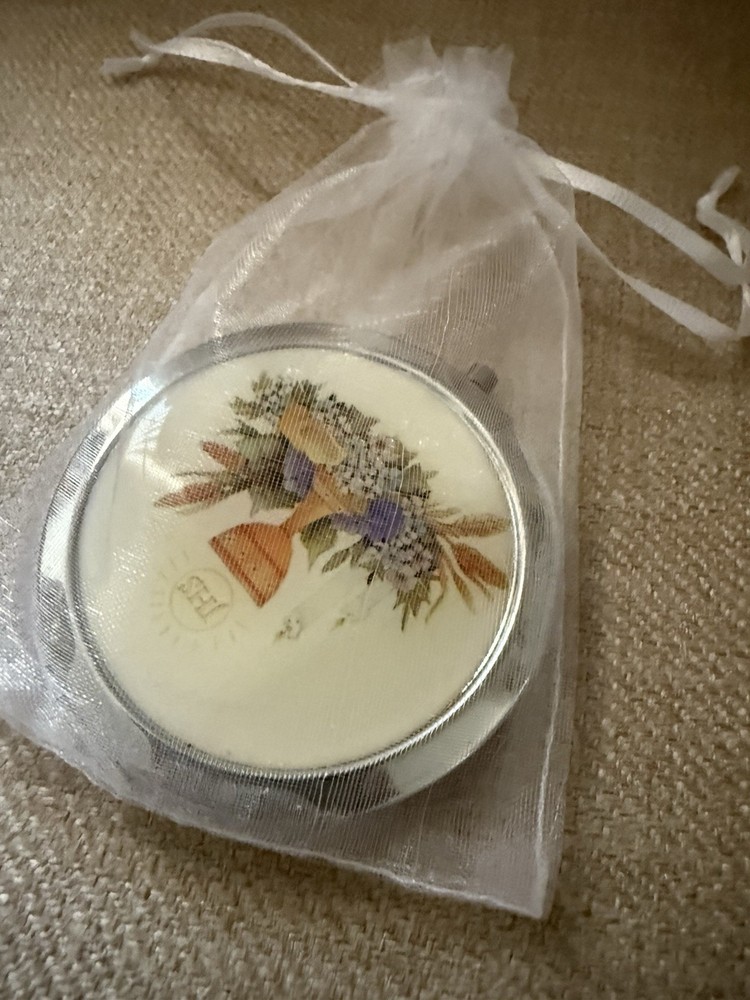 First Communion Double Sided Mirror Pocket Compact Religious Gift