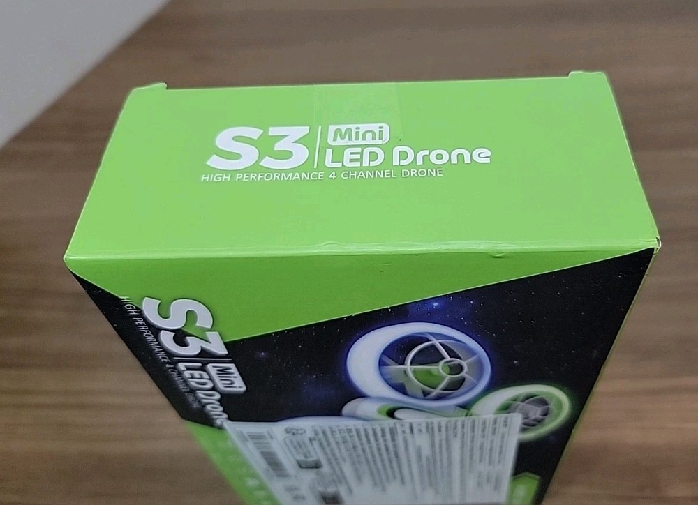 S3 LED Mini Drone RC Quadcopter w/ remote Tested