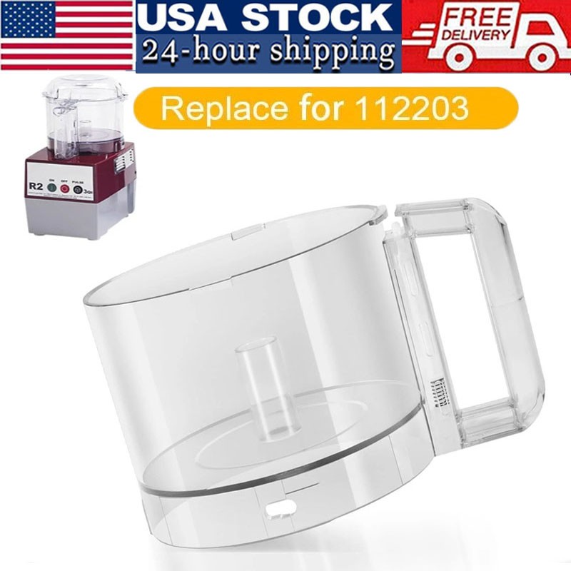 112203 Food Processor 3 Quart Clear Bowl compatible with Robot Coupe R2