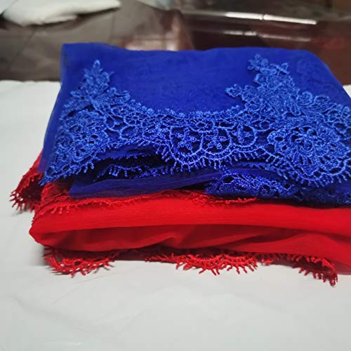 Wedding Bride Veil Beautiful Long Veil with lace at Edge Waist Length