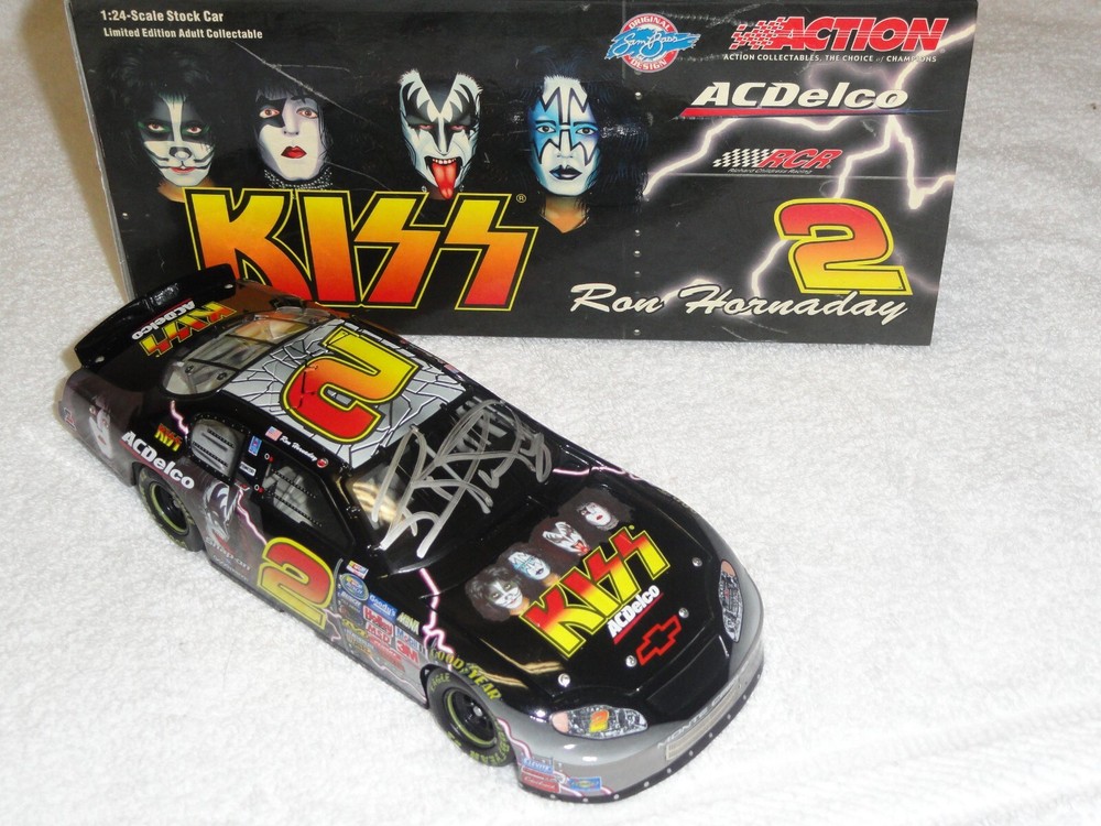 KISS #2 Ron Hornaday Signed Chevy Rock n Roll NASCAR 1/24 Car 1 of 218