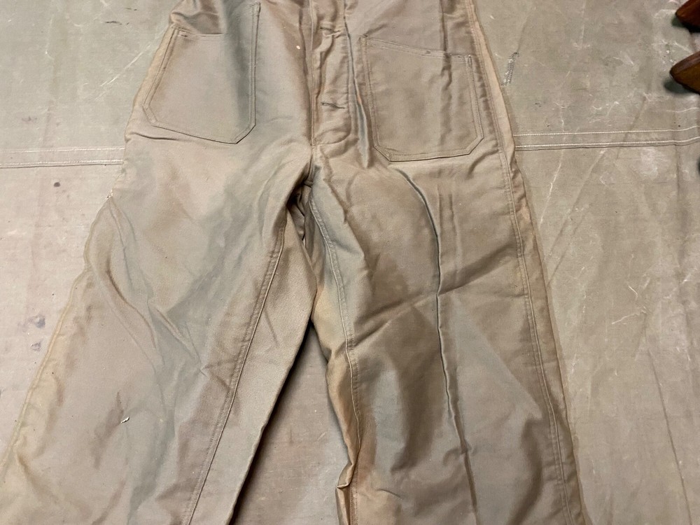 ORIGINAL WWII US NAVY COLD WEATHER WINTER OVERALLS COVERALLS BIBS-MEDIUM