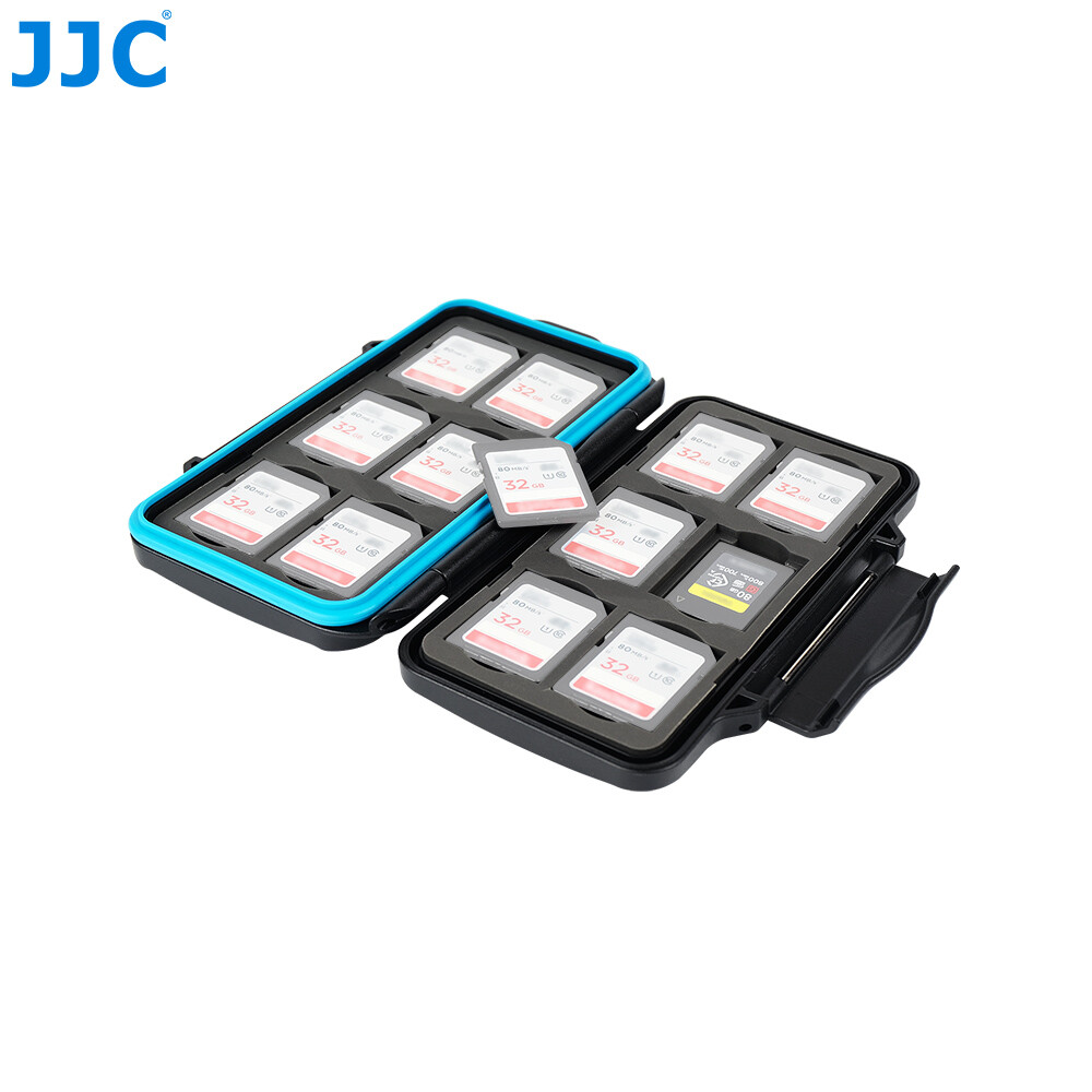 JJC Memory Card Case Box Storage Holder for SD SDHC SDXC CFexpress Type A Cards
