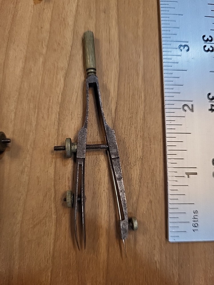 Vintage Compass Drafting Lot Nautical Engineering Mapping Lead K & E USA German