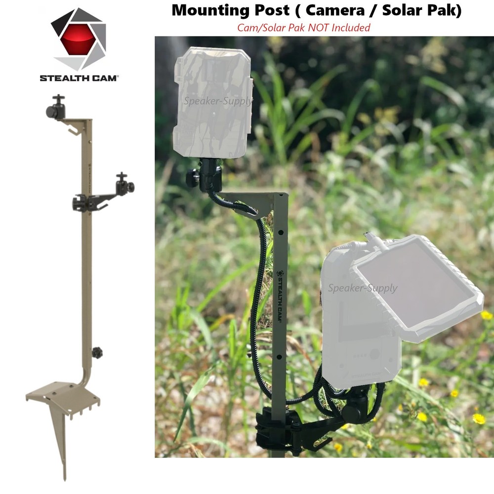 Stealth Cam Mounting Post for Camera / Solar Pak for Trail Camera