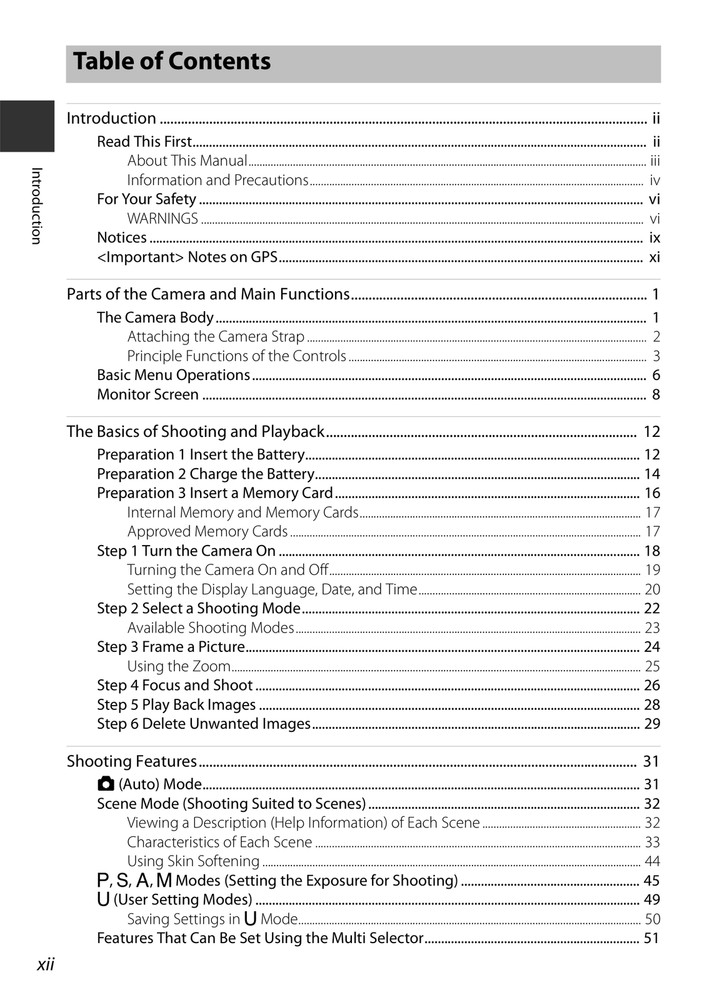 Nikon Coolpix P330 — Reference Manual Guide Documentation — 251 Pages — USA Made