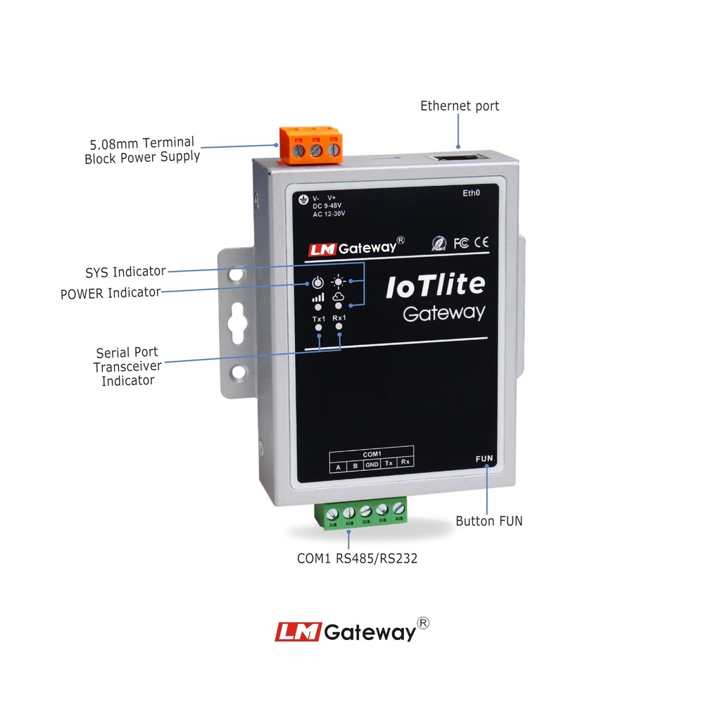 LM Gateway 101- IoTLite 、IoT Data to The Cloud，Support for Modbus, BACnet, OP...
