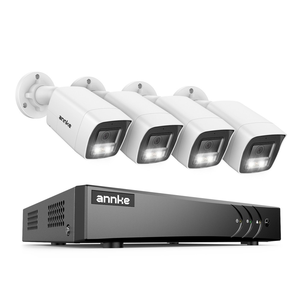ANNKE 5MP Two Way Audio Security Camera System 8CH DVR AI Detection Color Night