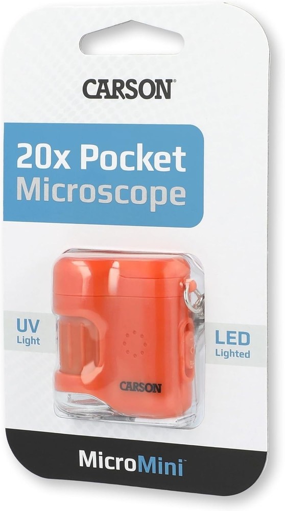 Lightweight Pocket Microscope with 20x Magnification and Smart Keychain Design