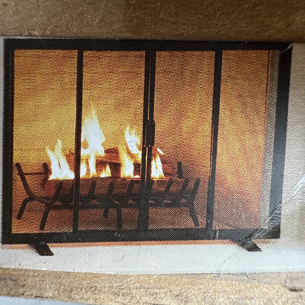 Style Selections Flat Panel Fireplace Screen # 0669003 Black Finish