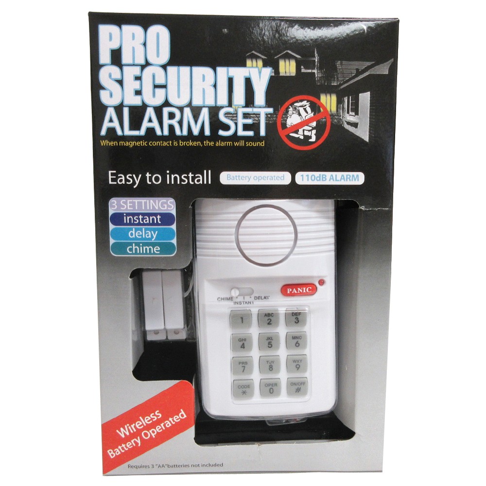 Secure Pro Keypad Wireless Alarm System with Magnetic Sensor Technology