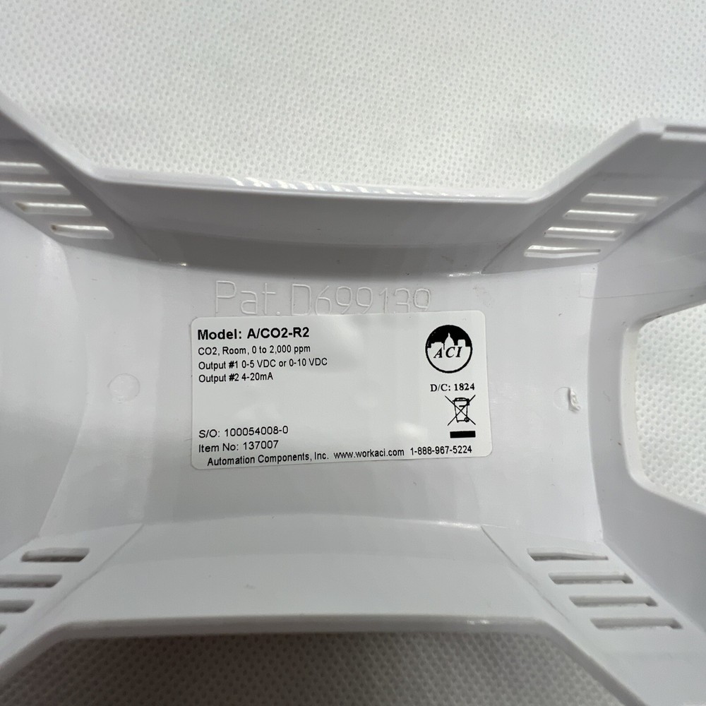 ACI A/CO2-R2 Room Sensor, White