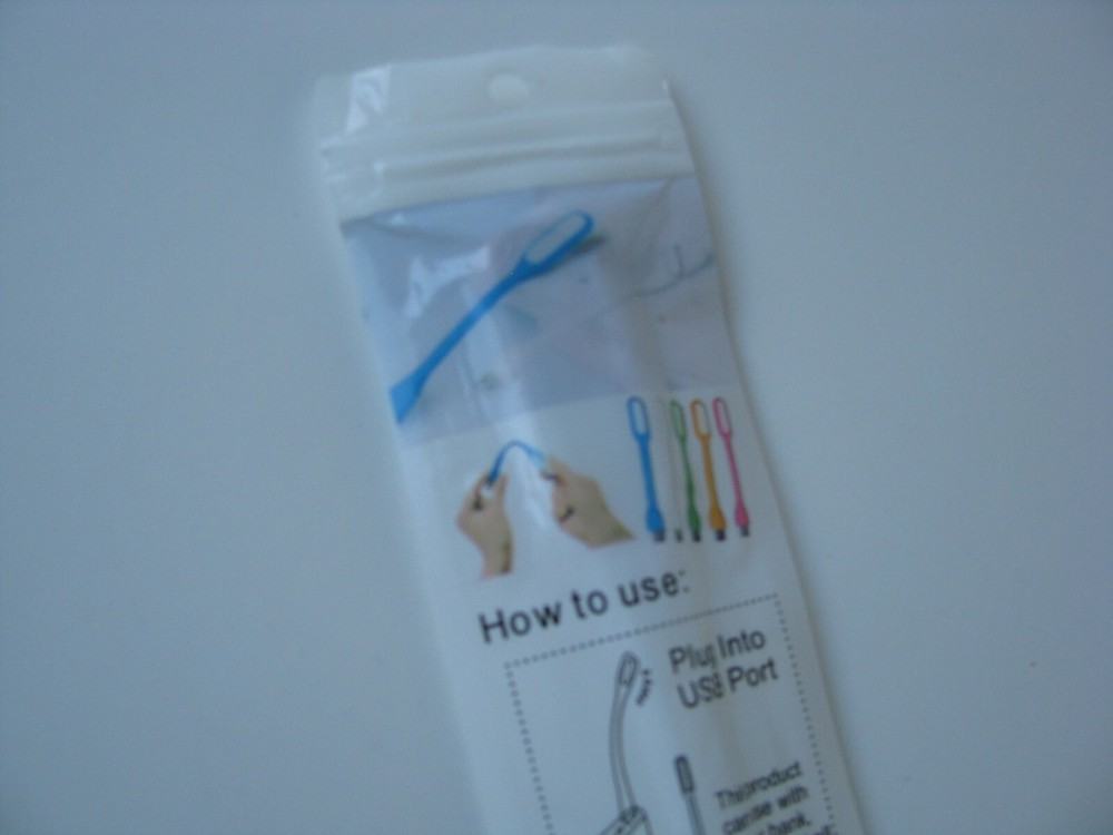 USB LED Light Plug PC Computer Port Flexible for Laptops Bendy Power Banks WHITE