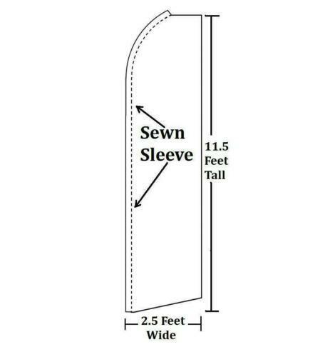 Cold Beer Advertising Swooper Feather Flutter Flag Concessions Drinks