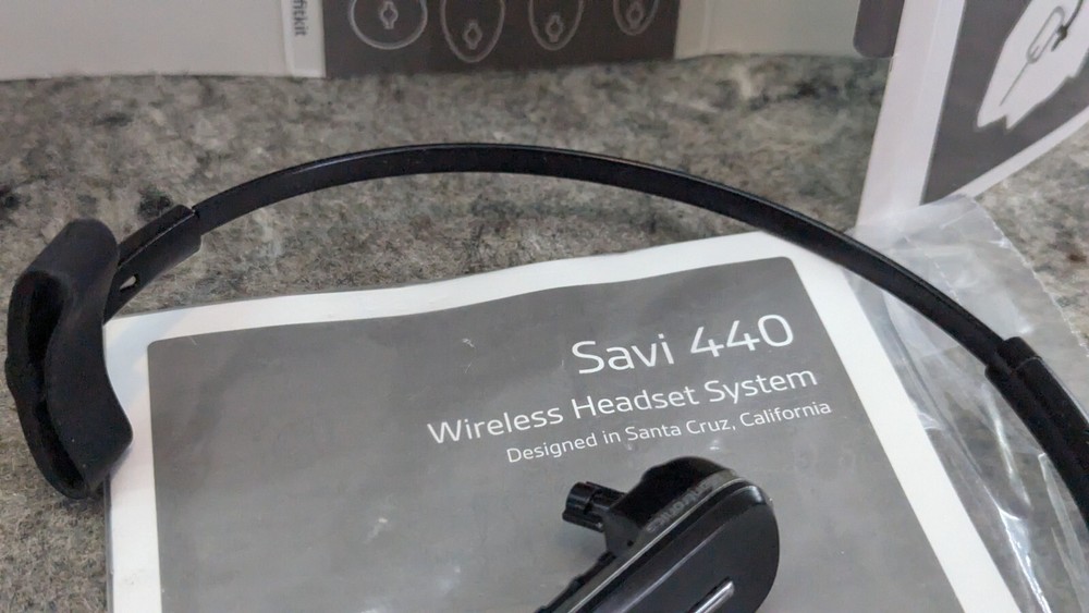 Plantronics Savi W440 Convertible Wireless USB PC Headset System - No Battery