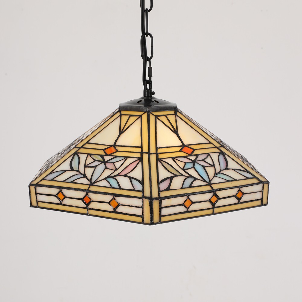 Pendant Light - 2-Light Iron & Glass, Ceiling Mount, Adjustable Height 5-60cm