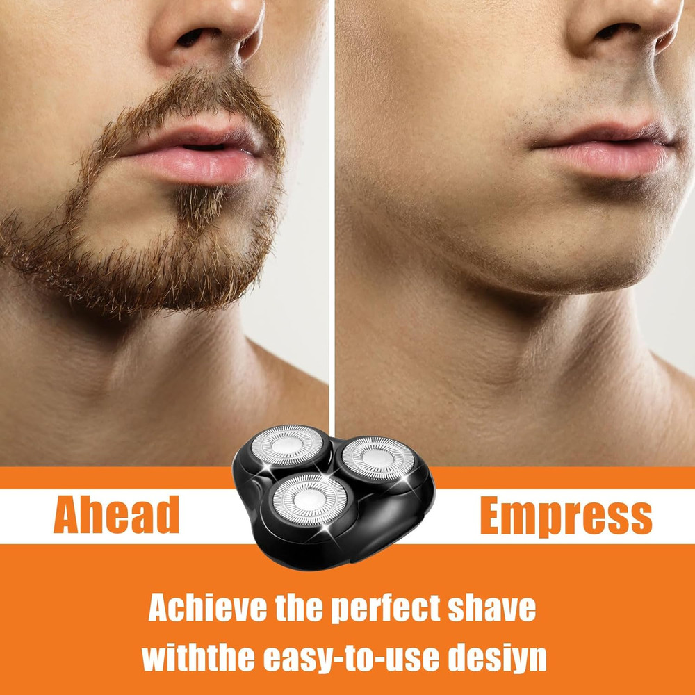 2PACK（Black） Universal Rotary Replacement Shaver Head,Compatible with Remington