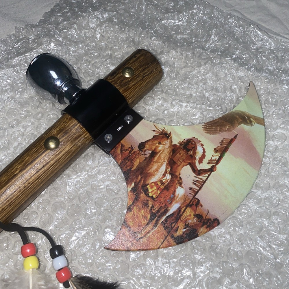 Replica Native American-Style 20" Tomahawk W/ Functional Piece Pipe