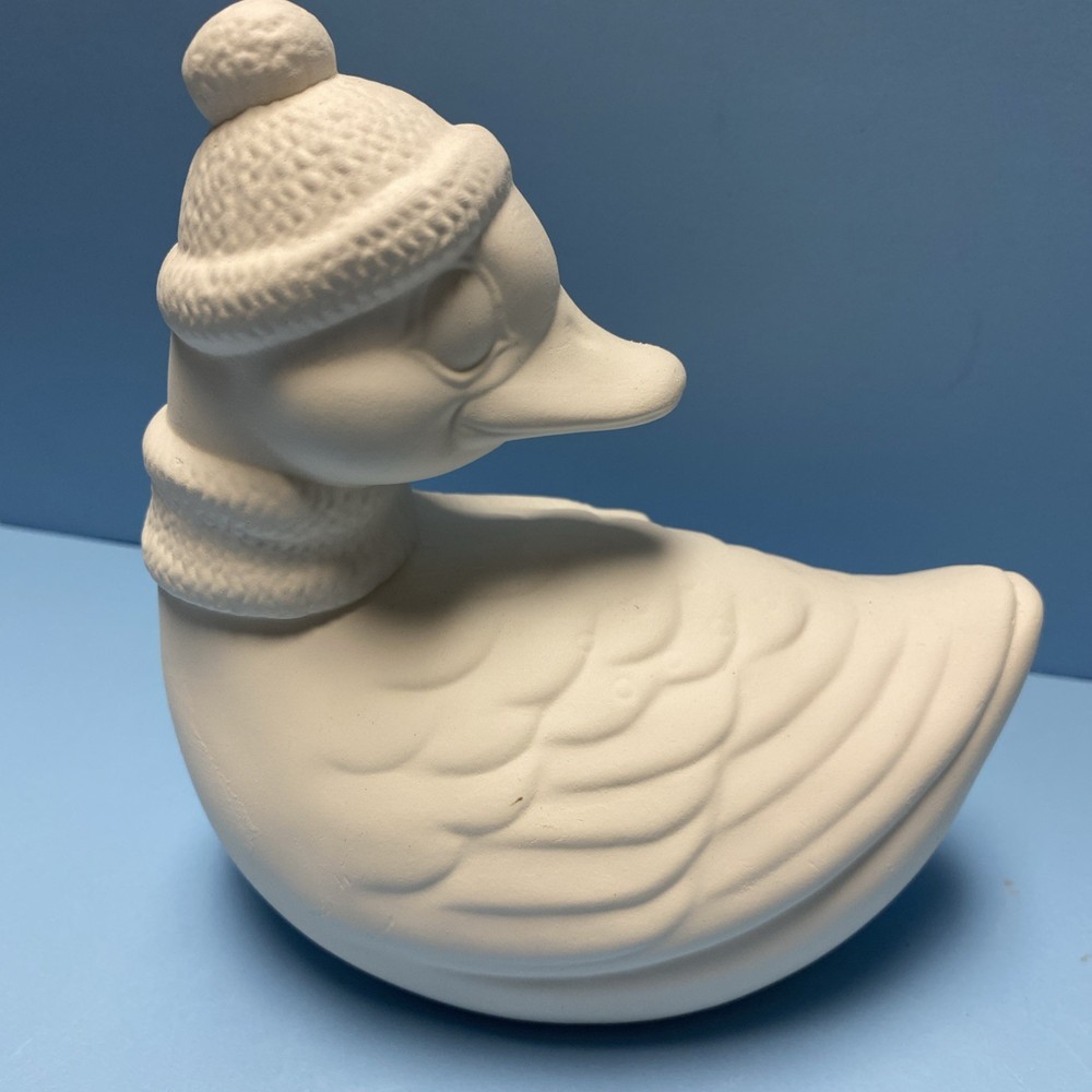 Ceramic Bisque Christmas Duck Ready To Paint