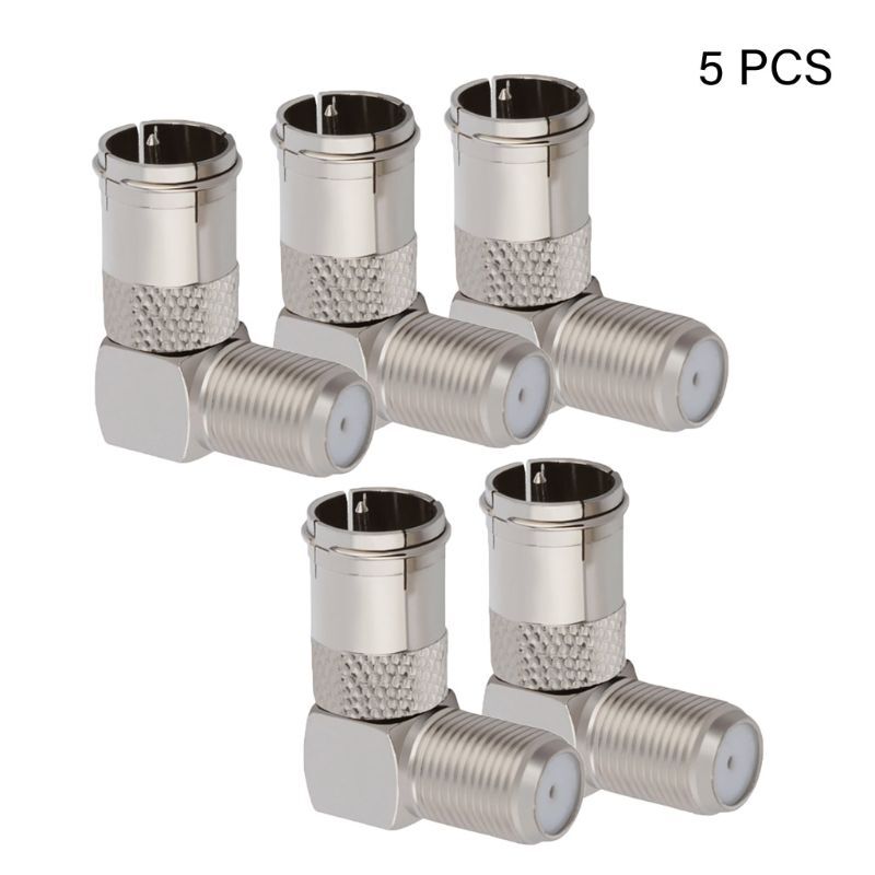 5 Pcs Right Angle Connector for Cable Connection in Tight Spaces and Corner