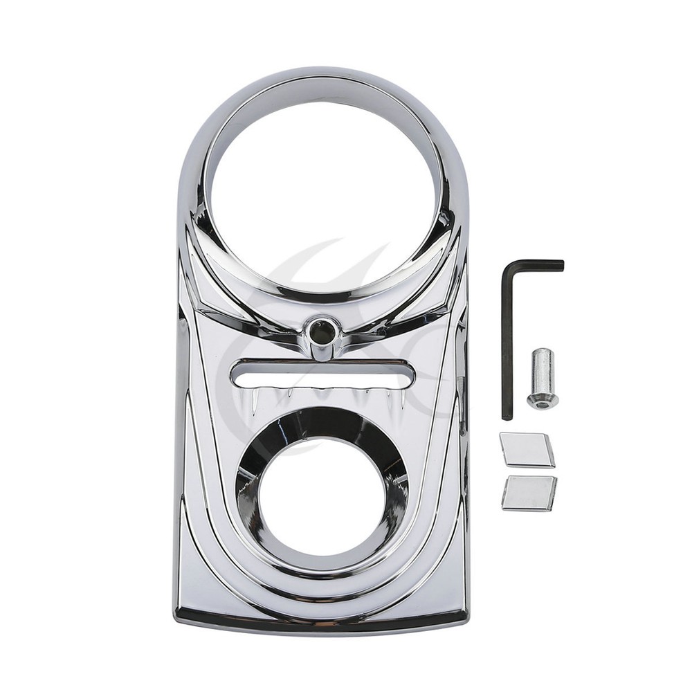 Chrome Dash Panel Insert Cover For Harley Heritage Softail Springer Fatboy FL FX