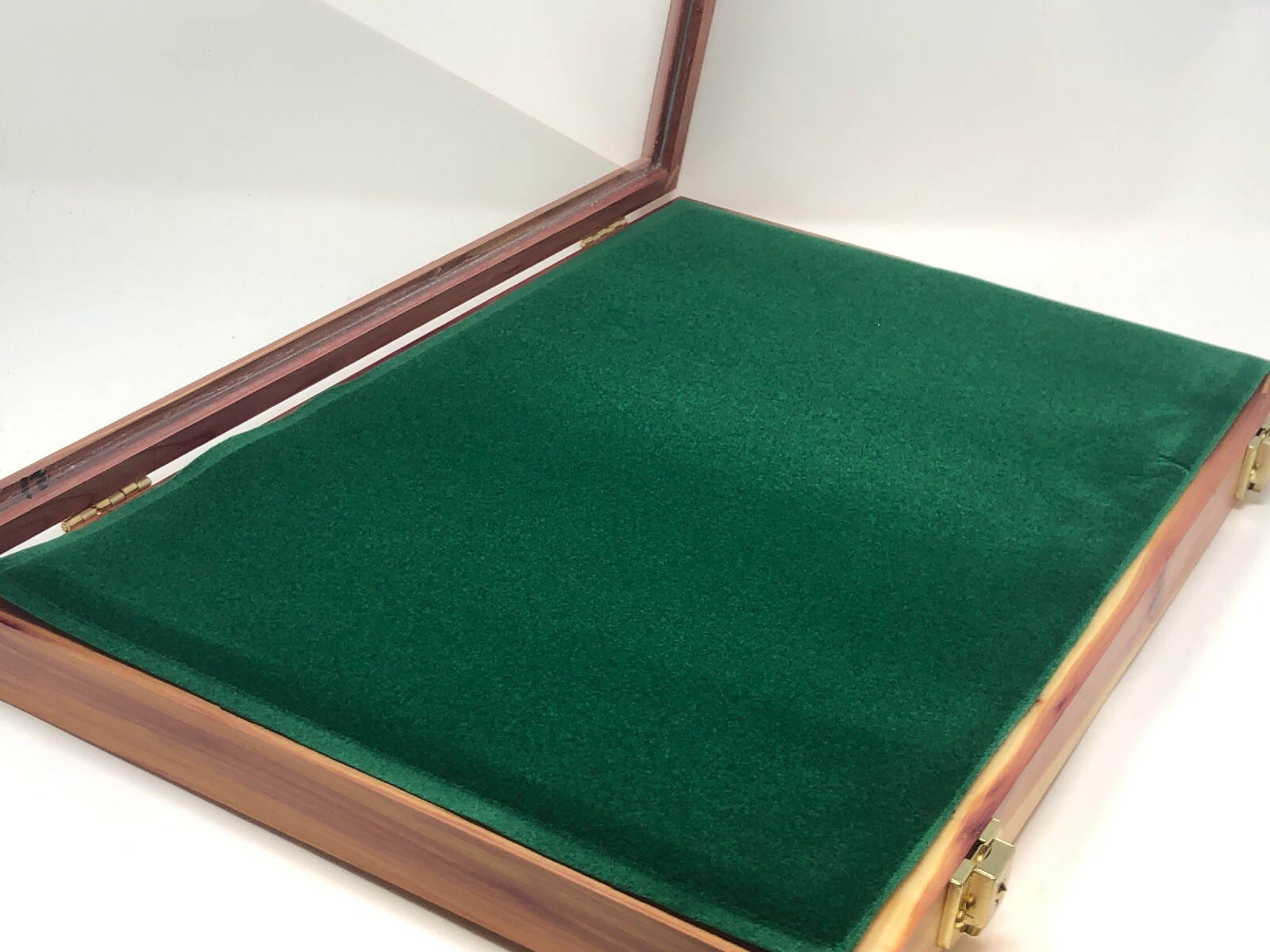 Cedar Wood Display Case 12 x 18 x 2 for Arrowheads Knives Collectibles & More