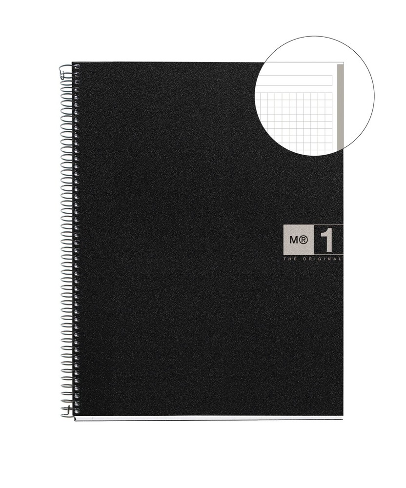 Miquelrius 1-subject Graph Poly Notebook A4 8.25 X 11.75 - Grey