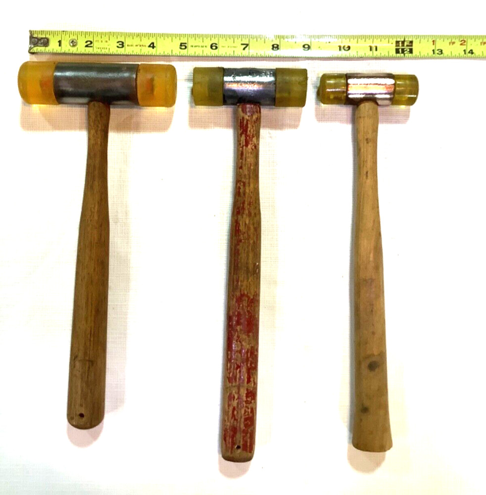 3 Soft blow hammers, 2 Stanley