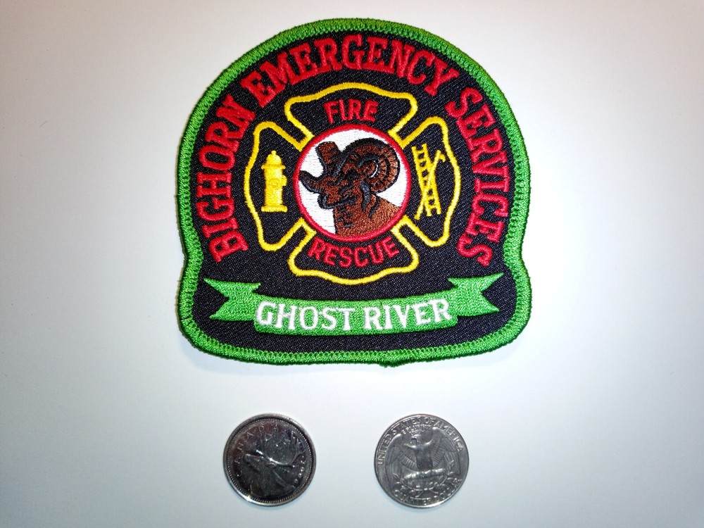 Bighorn Emergency Services Fire Rescue Ghost River Patch Badge Crest