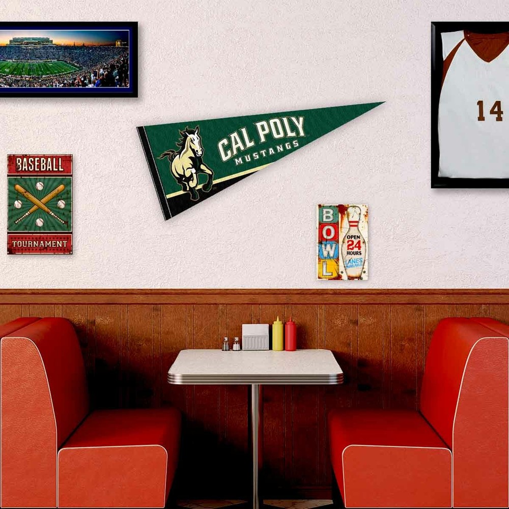Cal Poly Mustangs 12x30 Felt Pennant